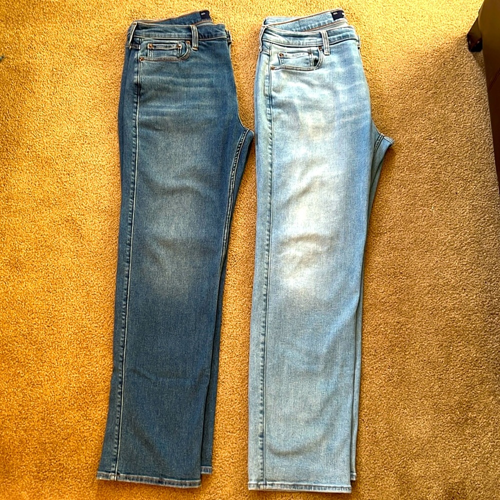 Athletic straight fit jeans hollister